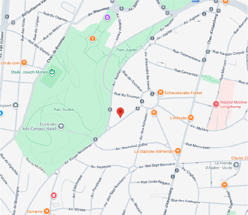 Carte d'accès au cabinet Echo Des Signes à Bruxelles